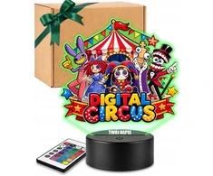 Plexido Lampka Nocna LED 3D The Amazing Digital Circus su Imieniem Prezent