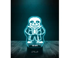 Plexido Lampka Nocna LED 3D Undertale W.D Gaster Sans Prezent Twój Napis Grawer