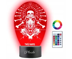 Plexido Lampka Nocna LED 3D Undertale W.D Gaster Sans Prezent Twój Napis Grawer