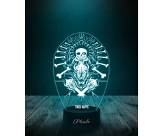 Plexido Lampka Nocna LED 3D Undertale W.D Gaster Sans Prezent Twój Napis Grawer
