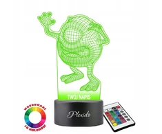 Plexido Lampka Nocna Potwory i Spółka Mike Wazowski Na Prezent Twoje Imię LED 3D