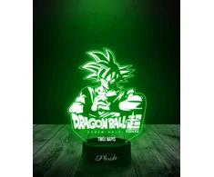 Plexido Lampka Nocna Serial Dragon Ball Super Goku Twój Napis Prezent Imię 3D LED