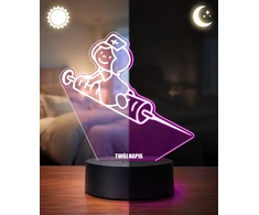 Plexido Lampka Nocna Strzykawka Pielęgniarka Twój Napis Grawer Prezent Imię 3D LED