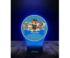 Plexido Lampka Nocna su Nadrukiem 3D LED Psi Patrol Prezent