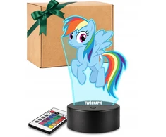 Plexido Lampka Nocna su Nadrukiem LED Dla Dzieci My Little Pony Kucyk Rainbow Dash