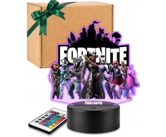 Plexido Lampka Nocna Z Nadrukiem Dla Dziecka Gra Komputerowa Fortnite Postaci LED