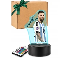 Plexido Naktinė lempa su spaudiniu Argentinos futbolininko Leo Lionelio Messi autografu