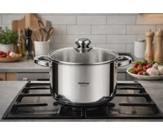 PLIENINIS PUODAS 1L 14CM HOFFNER DUJŲ INDUKCIJA