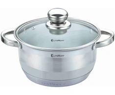 Plieninis puodas 3,5L/20CM DUJŲ ĮVEIKIMO Elitehoff