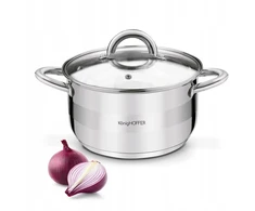 PLIENINIS PUODAS indukcinių DUJŲ KIETAS DANGIS Konighoffer Faro 3,4 l 20cm