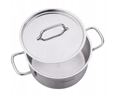 PLIENINIS PUODAS KORKMAZ ALFA INDUCTION GASTRO DANGIS 6.8L 26x13 PLIENAS 18/10