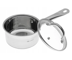Plieninis PUODAS STIRUS PADAŽAS 5x DUGNIS su dangčiu 2,2L 18cm 7774