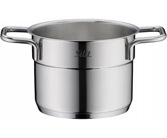 Plieninis puodas su dangčiu, aukštas, Silit Extra Cook, mažas, 12 cm, 1l, indukcinis
