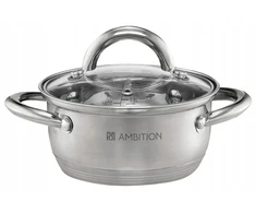 Plieninis puodas su dangteliu 14 cm Ambition Solar 44467