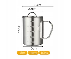 PLIENINIS PUODULIS SU KARABINE + DANČIU 500ml
