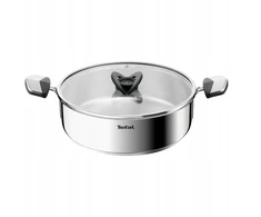 Plieninis seklus puodas su dangčiu TEFAL Emotion+ E3067045 24cm 3,5l indukcinis
