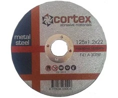 Plieno pjovimo diskas CORTEX, 125 x 1,2 x 22 mm