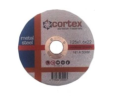 Plieno pjovimo diskas CORTEX, 125 x 1,6 x 22 mm