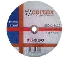 Plieno pjovimo diskas CORTEX, 230 x 2,5 x 22 mm