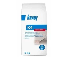Plytelių klijai KNAUF K4, elastingi, 5kg