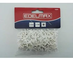 Plytelių kryželiai EDELMAX, 3 mm storio, 150 vnt.