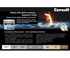 Plytelių siūlių glaistas Ceresit CE89 Ultraepoxy Premium Crystal baltas, 2,5kg, baltos sp.