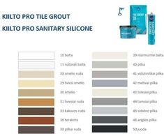 Plytelių siūlių glaistas KIILTO PRO TILE GROUT, balta sp., 1 - 6 mm, 3kg