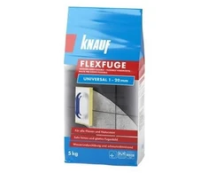 KNAUF FLEXFUGE UNIVERSAL WEISS 5KG Elastinis plytelių siūlių užpildas(nuo 1-20 mm)