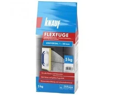 Plytelių siūlių glaistas KNAUF FLEXFUGE UNIVERSAL HELLBRAUN, 1-20 mm, šv. ruda sp., 5kg