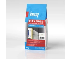 KNAUF FLEXFUGE UNIVERSAL WEISS 5KG Elastinis plytelių siūlių užpildas(nuo 1-20 mm)