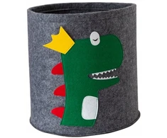 POJEMNIK KOSZ NA ZABAWKI ORGANIZER PUDEŁKO filc OLDMAN SMOK 35 x 35 cm