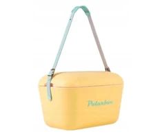 Polarbox 20l kelioninė šaldymo dėžė su odiniu dirželiu