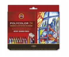 Polikoloriniai pieštukai 24 spalvų - Koh-I-Noor