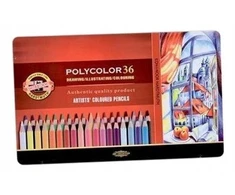 Polikoloriniai pieštukai 36 spalvų metalinė pakuotė - Koh-I-Noor