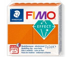 Polimerinė masė - Fimo - Metalinis efektas - Oranžinė 826 - 57 g - Stardust blizgesys