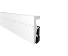 Polistireno grindjuostė VEGA P0811, baltos sp., 80 mm aukščio, 20 mm pločio, 2,4 m ilgio