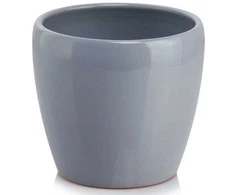 Polnix Dekoratyvinis gėlių vazonas Barcelona D17cm H14cm keraminis/pilkas