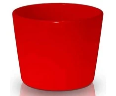 Polnix Dekoratyvinis gėlių vazonas D13cm/H10cm raudonas