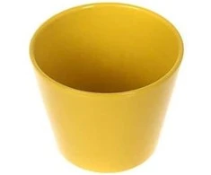 Polnix Dekoratyvinis gėlių vazonas Deco D12cm H9cm geltonas