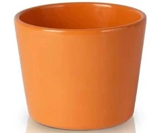 Polnix Dekoratyvinis gėlių vazonas Deco D12cm H9cm oranžinis