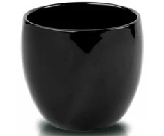 Polnix Dekoratyvinis gėlių vazonas Piano D11cm H9cm keraminis/juodas
