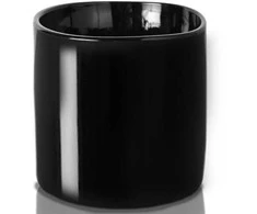 Polnix Dekoratyvinis gėlių vazonas Piano D13cm H14cm keraminis/juodas