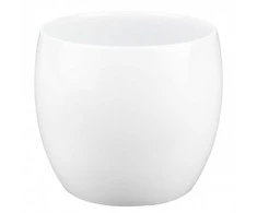 Polnix Dekoratyvinis gėlių vazonas Piano D15cm H12cm keraminis/baltas