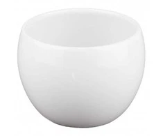 Polnix Dekoratyvinis gėlių vazonas Piano D11cm H9cm keraminis/baltas