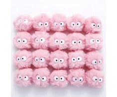 POMPONS 5CM 20Vnt. PUUKŪS KAMULIUKAI ANGISTRACINIAI DIRBTINIO KAILIO DEKORATYVINIAI