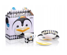 Pop Penguin porcelianinių indų rinkinys vaikiška vakarienės rinkinio dėžutė