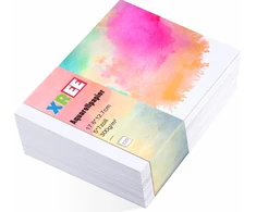 POPIERIAUS 120 LAKŠČIŲ BLOKAS 17X12CM STORIS AKRILINIS DAŽYMAS Akvareliniu būdu