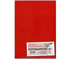 Popieriaus lapas Folia A4 300g ryškiai raudonas