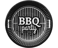 Popierinės lėkštės BBQ Party Paw 18cm/8vnt.
