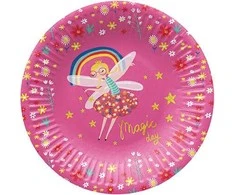 Popierinės lėkštės Fairy Unicorn Paw 18cm/8vnt.